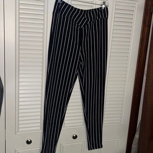 Black and white dress pants